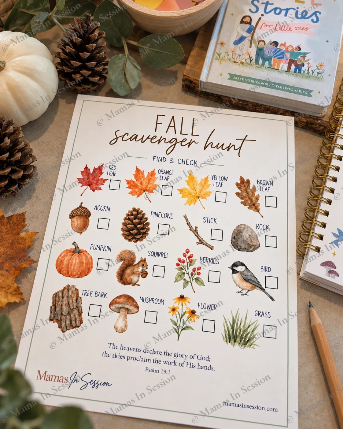 Fall Scavenger Hunt | Neighborhood Nature Walk Printable