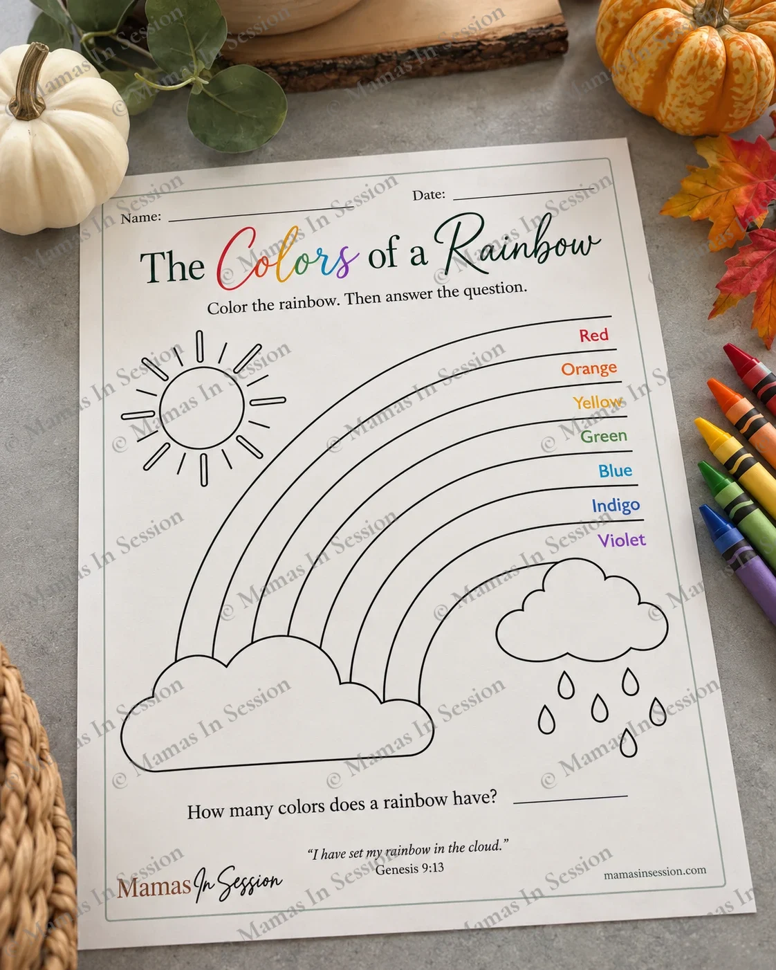 The Colors of a Rainbow