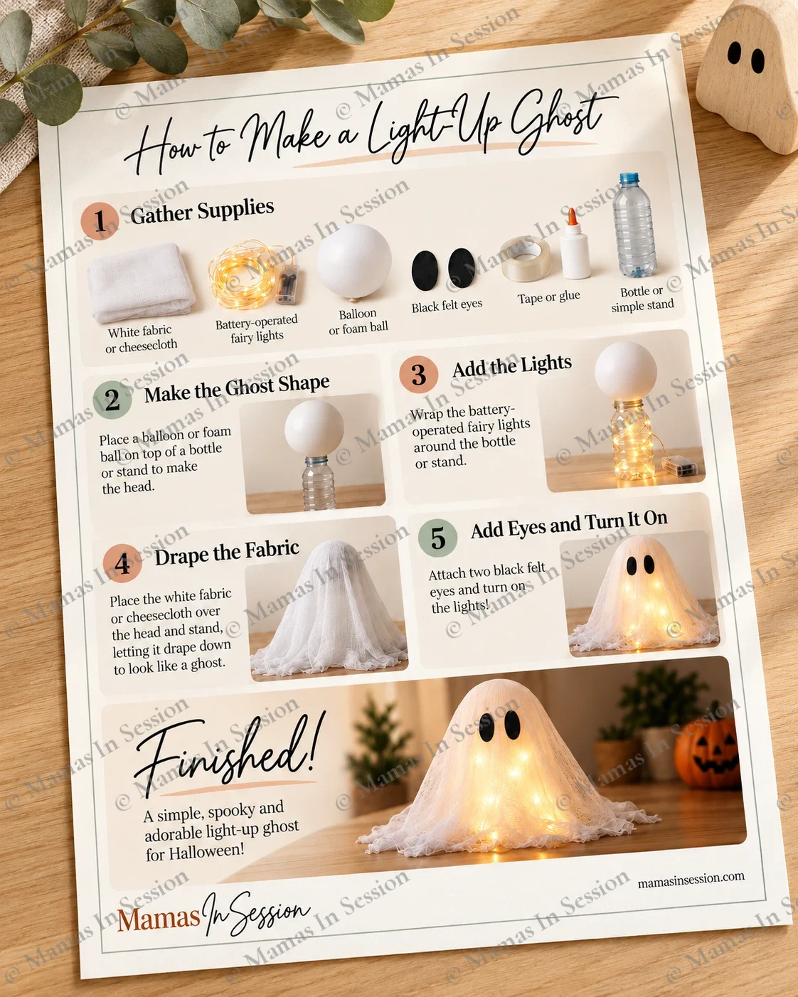 How to Make a Light-Up Ghost